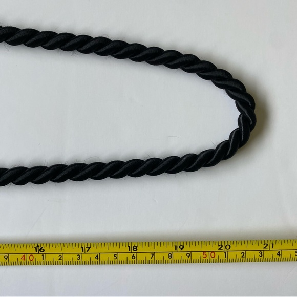 Crossbody Bag Hand made NWT Lace Fabric Ribbon 9” X 8.5” Cord Strap Beige Black - Picture 12 of 16